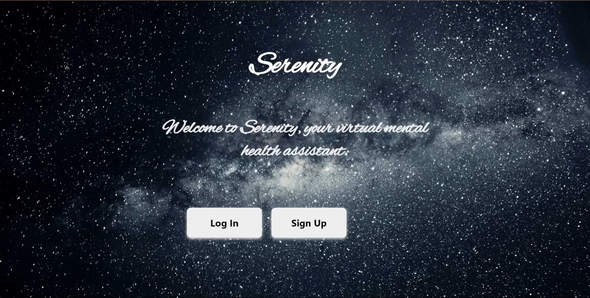 Screenshot of Mental Health Assistant